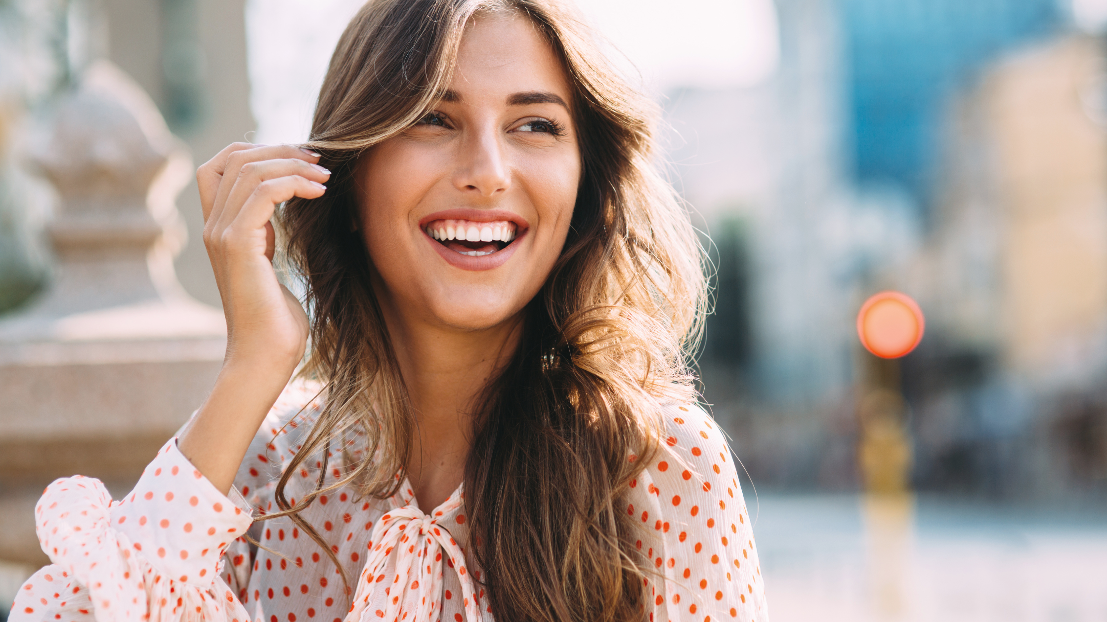 Smiling woman representing joy and memories